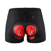 Lovhop Mens Cycling Underwear 5D Padded Gel Biking Shorts Quick Dry Breathable Sponge Silicone Cushion Quilted Shockproof Short Pants