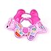 Little Girls Princess Dress-up Real Makeup Kit Pink Bow-shape Vanity Case #Water-washable, Portable, Safe CE Approved Ideal for Children Age 5+