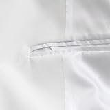 YOU LOOK UGLY TODAY Men's Pure White Solid Color Bachelor Party Suit For Adult and Boys-Large