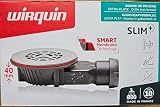 Wirquin SLIM+ Shower Drain Ø90mm Extra-Flat SMART Membrane Brushed Steel Grid view 2