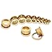 6pcs Stainless Steel Screw Tunnels Ear Plugs Stretcher Expander Body Piercing12g-3/4