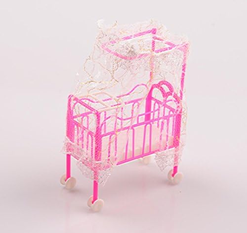 Chifar Baby Crib for Barbie/ Kelly Doll's Baby Bed Accessories
