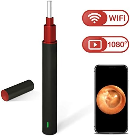 ALPEG 1080P FHD Wireless Ear Scope, Super Light Lens WiFi Ear Endoscope, Ear Otoscope Camera with 3-Axis Gyroscope, Ear Cleaning Endoscope for Smartphone and Tablet aa