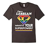 a lesbian whats your superpower rainbow gay pride flag shirt