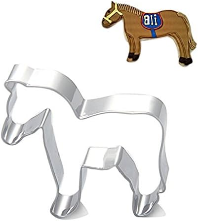 CXFashion Animal Theme Horse Shape Stainless Steel Cookies Cutters for Parties, Biscuit Baking Mold, Sugar Cookie Dough Recipe for Birthday