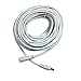 Hanvex HDX50W 50ft 2.1mm x 5.5mm DC Plug Power Adapter Extension Cable, 18AWG Heavy Duty Cord for 12V, 24V LED Strip, Lighting, and more, White