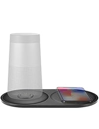 Marval.P para Bose SoundLink Revolve   Revolve + Plus Cargador, almohadilla doble de carga rápida inalámbrica, también carga para iPhone 8 8 Plus X Galaxy S9 S9 Plus Nota 8 S8 S8 Plus S7 S7 Edge Nota 5, etc.