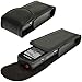 igadgitz Black Genuine Leather Case/Cover for Sony ICD-PX312, ICD-PX333, ICD-PX440, ICD-BX140, ICD-PX240, ICD-PX370 & ICD-PX470 Digital Voice Recorder