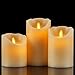 Enpornk Flameless Candles Battery Operated Candles Real Wax Pillar LED Candles with Dancing Flame with 10-key Remote and Cycling 24 Hours Timer, Height 4