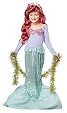 California Costumes Little Mermaid Girls Costume, Seaweed Boa & Wig Bundle Costume, Green