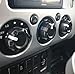 AJT DESIGN Climate Knobs (FJ Cruiser) Black - RED Screws