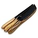 VAMIX Green Sandalwood Hair Comb - No Static Detangling Natural Aroma Handmade Wooden Fine Tooth Black Buffalo Horn Comb with Premium Gift Box