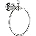 Mancel Crystal-Series Brass Towel Ring, Chrome
