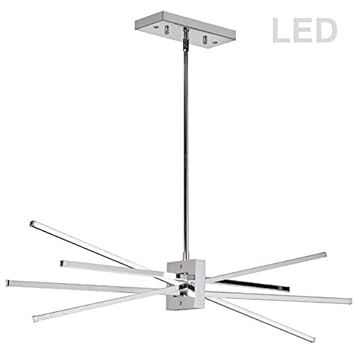 Amazon Com Dainolite 4 Light Led Horizontal Pendant Polished