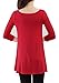 Taydey Womens Short Sleeve Tunic Tops for Leggings Burgundy-3XL (Plus Burgundy-3XL