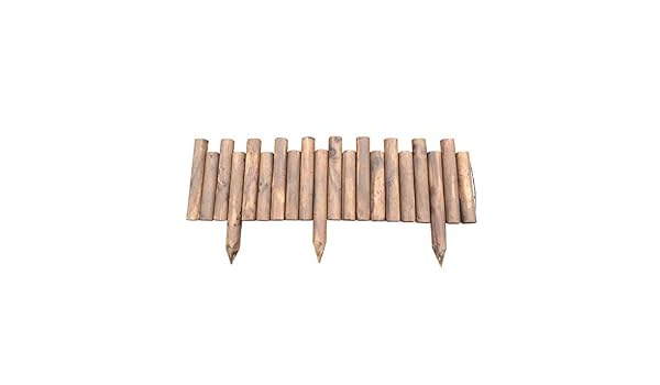 LXFYMX Vallas para Jardin Césped de Madera Efecto jardín Borde ...