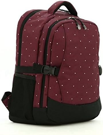 Luisvanita Diaper Bag for Mummy Multifunctional Extra Large Capacity Travel Backpack Baby Bag with Changing Pad &amp; Stroller Buckle-Garnet Dot