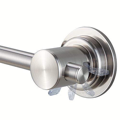 JiePai 24 inch Suction Cup Towel Bar Brushed Nickel,Bath Shower Towel