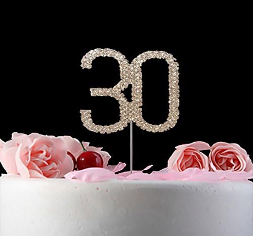 30 Cake Topper for 30th Birthday or Anniversary
