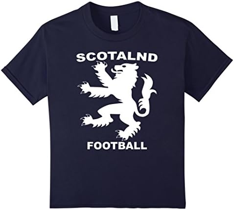 Kids Scotland Football Futbol T-Shirt 4 Navy