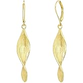 925 Sterling Silver Post Dangle Earrings For Women 14k Gold Plated Hypoallergenic Lightweight Statement Jewelry Gifts