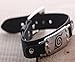 Dhnewsun Anime Naruto Leaf Village Badge Alloy Unisex Bracelet Cosplay Wristband