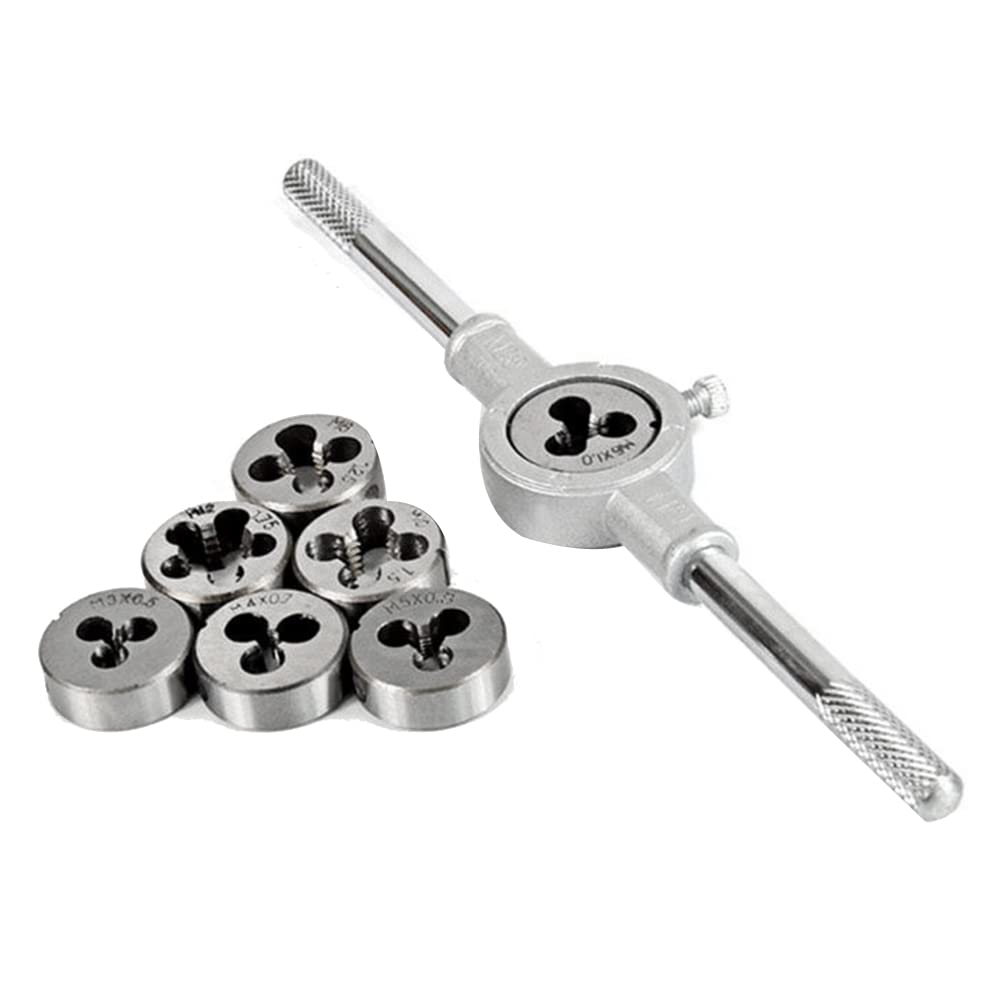Giyofom 8-Piece Metric Die Set M3//M5/M6/M8/M10/ Thread Cutting Tool Set