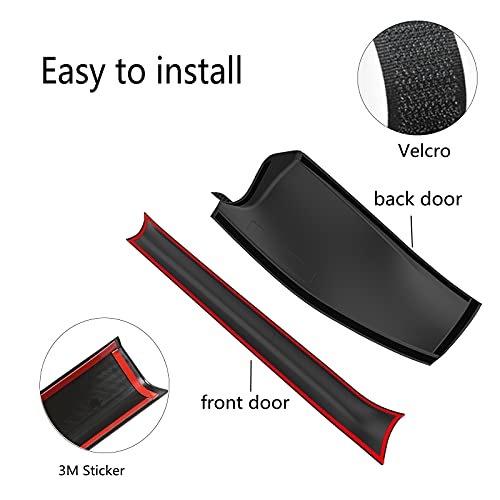TAUTO Tesla Model Y Door Sill Protector Carbon Fiber ABS Front and Rear
