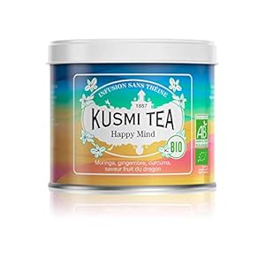 Kusmi Tea – Organic Infusion Happy Mind – Mengeling van kruiden, specerijen en appel Dragon Fruit en citroen smaak…