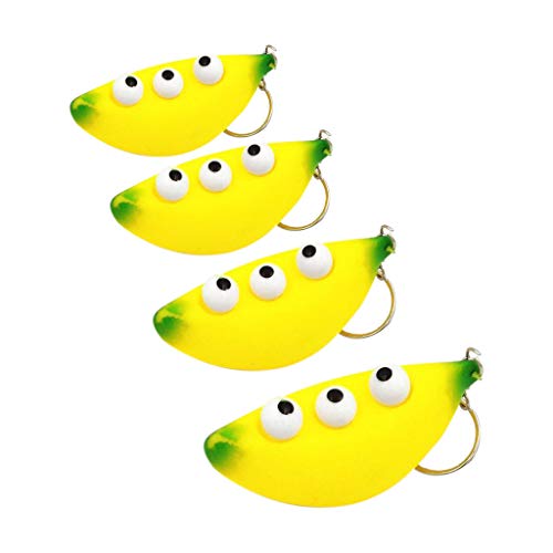 Naiflowers Mochi Squishy Toys, Moj Moj Squeeze Toys, Birthday Gifts for Boys Girls, Banana Keychain Scented Super Slow Rising Toys, No- Toxic Kawaii Anxiety Reduction Toys (Yellow)