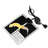 Vipe Reptile Heating Pad Heat Mat Under Tank Heating Pad US Plug 110V 5W Reptile Tank Warmer with Temperature Controller (5W 14x15CM)