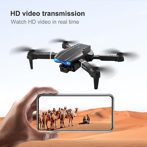FPV Drone with 1080P Dual HD Cameras Upgraded Version RC Quadcopter for Adults, Beginner WiFi RC Drone Live Video, One Key Take Off/Land