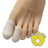 HappyFeet Toe Cap Toe Protector Sleeve - For Bunion, Hammer, Toe Rubbing 2- Pack