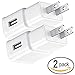 Samsung OEM EP-TA10JWE 2.0 Amp Travel Charger Adapter for Samsung Galaxy S5, Note 3, Edge, Tab Pro, Note Pro - White -Pack of 2