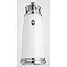 mDesign Decorative Hands Free, Touchless Automatic Hand Soap Dispenser Pump with Infrared Motion Detector Activated Sensor Light for Kitchen and Bathroom Sinks, Countertops - White/Chrome