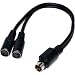 kenable SVHS S-Video Splitter Cable 4 pin Mini DIN Adapter Lead - 2 to 1