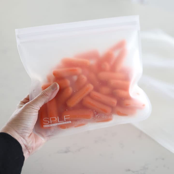 SPLF 10 Pack Dishwasher Safe Reusable Sandwich Bags, Reusable Storage