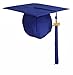 GraduationMall Unisex Adult Matte Graduation Cap with Tassel 2018 Royal Blue