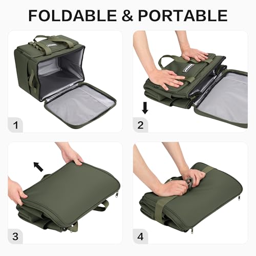 Hulongo Cool Bag 30L Insulated Cooler Bag Waterproof Picnic Thermal Bag For Camping, Travel, Grocery Shopping & Fishing