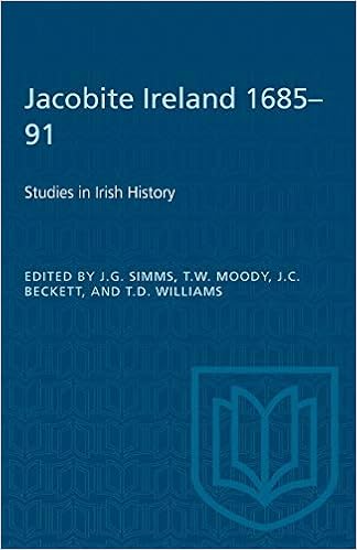 Jacobite Ireland 1685 91 Studies In Irish History Heritage Simms J G Moody T W Beckett J C Amazon Com Books