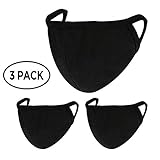 3 Pack Unisex Anti Dust Face Mouth Mask - Do Not Guaranteed but can Help Protect Against Spreading Germs. This Face Mask for Cycling/Camping Travel - 100% Cotton, Reusable Made In USA