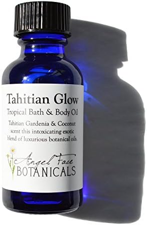 Tahitian Glow - Coconut &amp; Tahitian Gardenia Organic Body Oil with Monoi de Tahiti 1 oz
