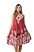 Riviera Sun Rayon Crepe Marble Sleeveless Umbrella Dress 21840-COR-3X
