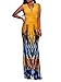 YouSun Women's Summer Casual Floral Print Sexy V-Neck Sleeveless Long Stretch Bodycon Party Maxi Dress Yellow