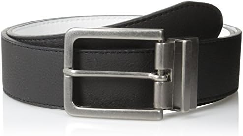 Bill Adler Men's Basic Reversible Belt, Black/White, 32