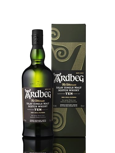 Ardbeg Ten Years Old, Islay Single Malt Scotch Whisky, ABV 46%, 70cl