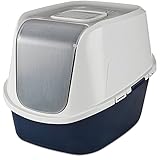 So Phresh Jumbo Enclosed Litter Box in Navy, 23