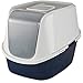 SO PHRESH Jumbo Enclosed Litter Box in Navy, 23