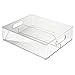 mDesign Mason Canning Jar Storage Bin, Holds Twenty 8 oz. Half Pint Jars - Clear
