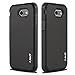J&D Case Compatible for Samsung Galaxy J3 Emerge, 2017, Prime, Heavy Duty Dual Layer Hybrid Shock Proof Protective Rugged Bumper, Black
